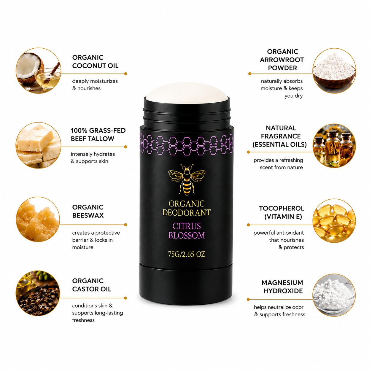 Organic Deodorant – Citrus Blossom