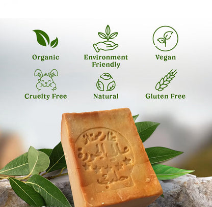 Packing Traditional Production Natural Vegan Laurel Oil and Olive Oil Handmade Aleppo Soap