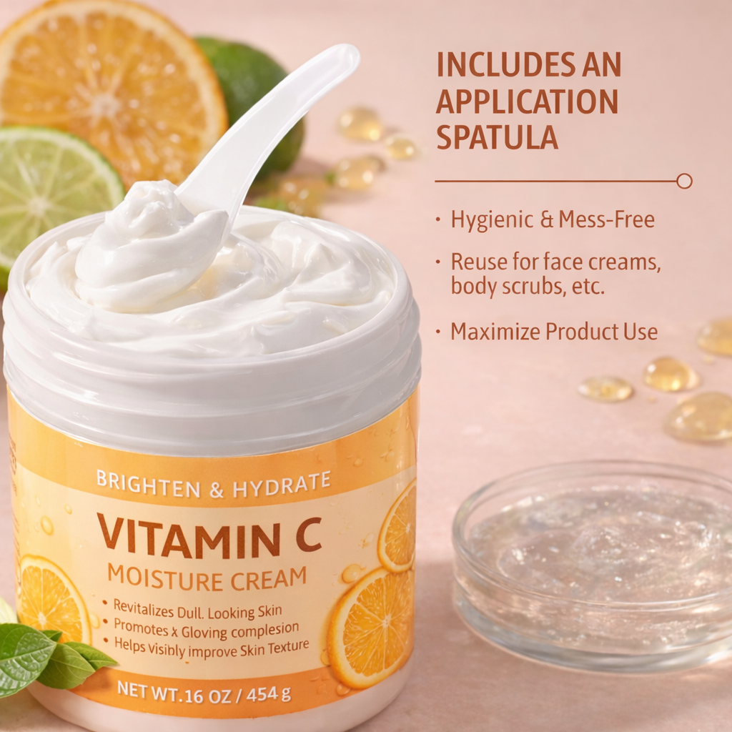 Vitamin C Moisture body Cream for Face Body Brightening & Hydrating Butter Skincare Improves Skin Texture & Glow