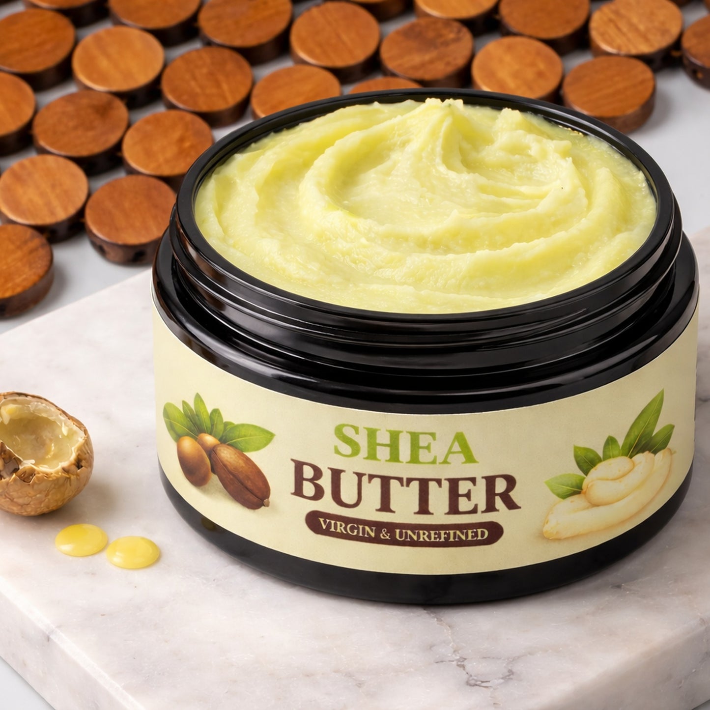 Organic Shea Butter Raw | Anti-Aging Paraben-Free Fragrance-Free Skincare