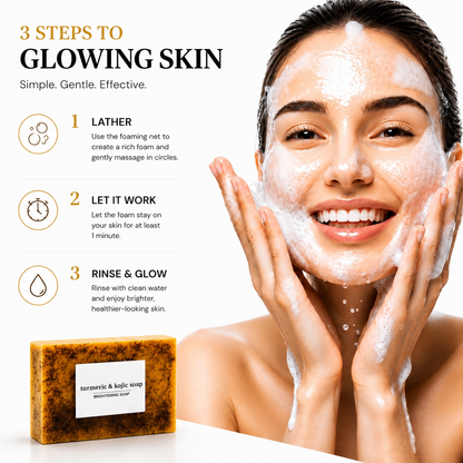 Turmeric Kojic Acid Brightening Soap bar .