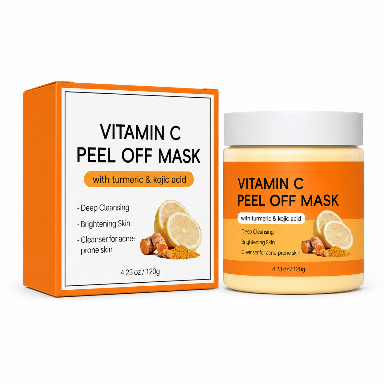 Ginger Kojic Acid Turmeric Vitamine C Mask