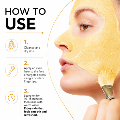 Ginger Kojic Acid Turmeric Vitamine C Mask